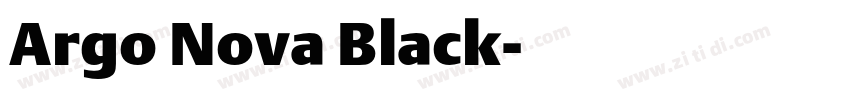 Argo Nova Black字体转换